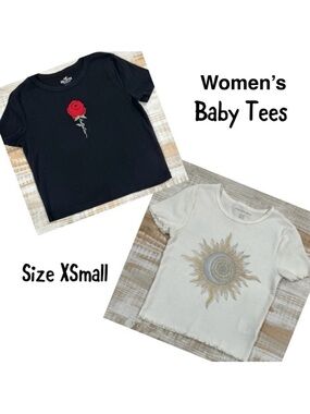 Women’s Baby Tee Bundle of 2 in Size XSmall